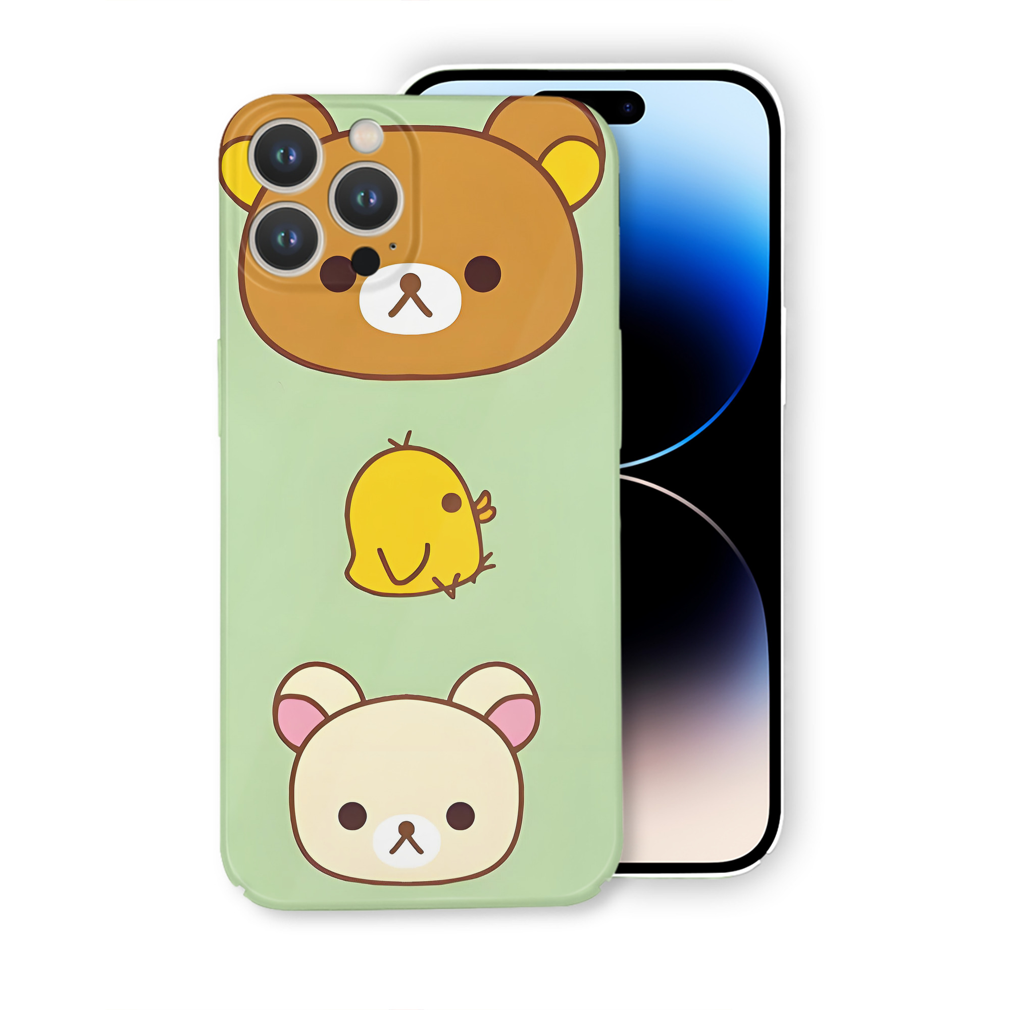 （画像用） リラックマ リラックマ キイロイトリ Rilakkuma Korilakkuma Kiiroitori 【iPhone 14シリーズ対応】ハードケース